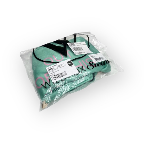 HTF: Wildfox x Dolls Kill ☻︎ Out of this World Ruched Bikini Bottoms ☻ Green L - Picture 12 of 17